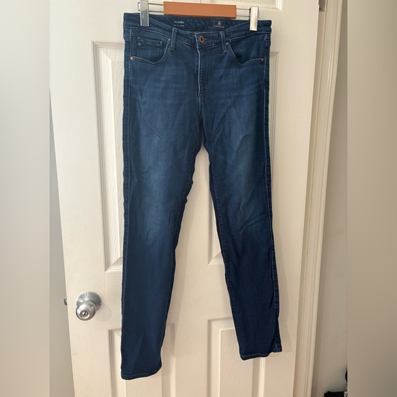 Adriano Goldschmied the prima cigarette jeans size 29/29 dark denim stretch - Picture 2 of 15